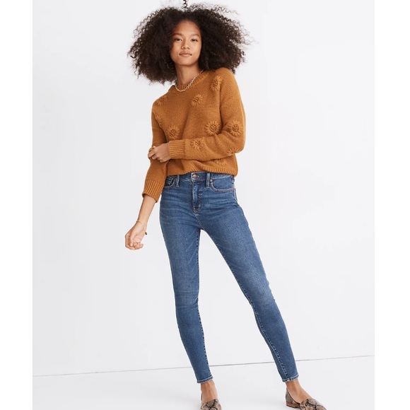 NWT Madewell Tall 10" High-Rise Skinny Jeans in Wendover Wash: TENCEL™ Denim… - Picture 1 of 12